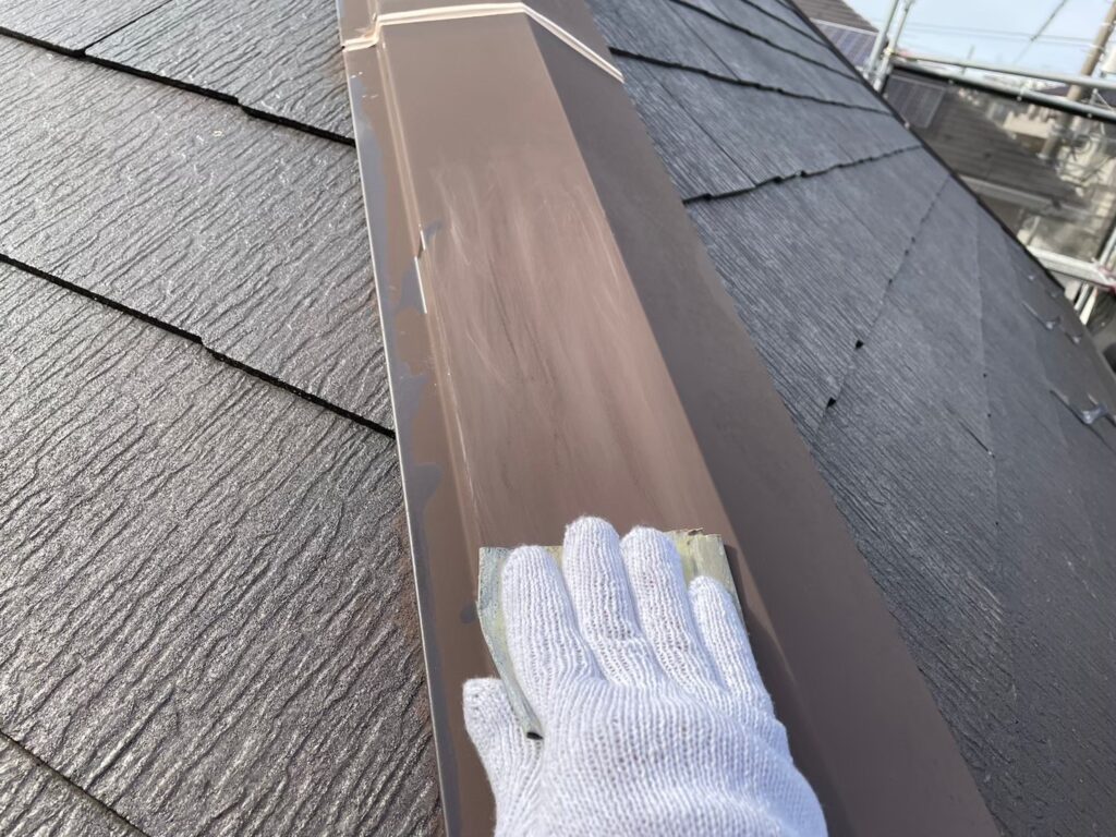 屋根板金部素地調整