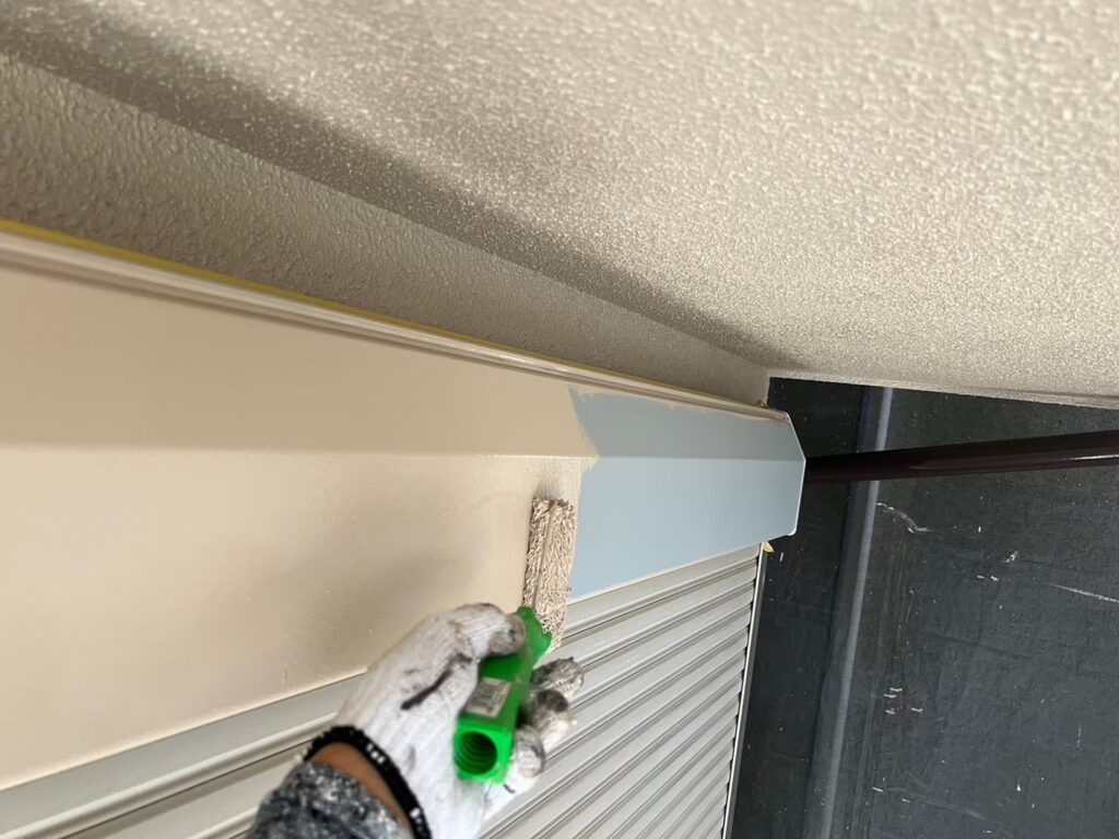 シャッターＢＯＸ仕上げ１回目