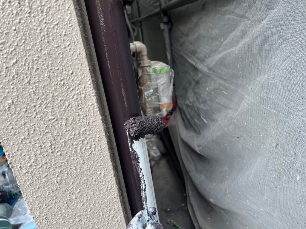 竪樋仕上げ１回目