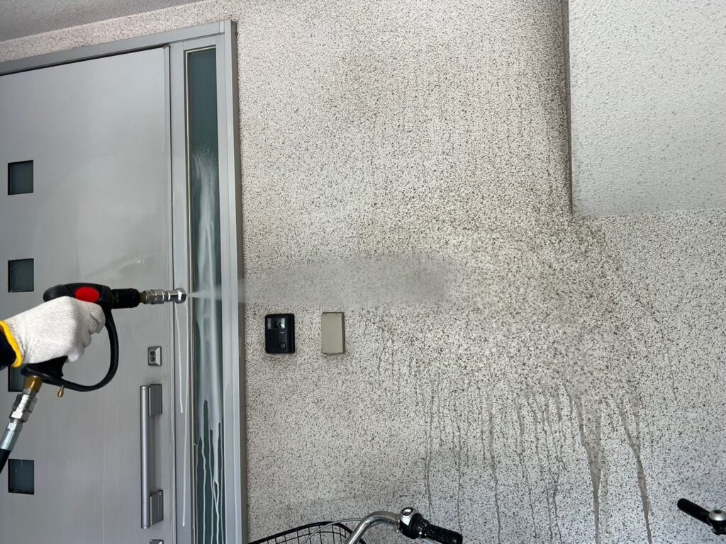 壁高圧ジェット洗浄