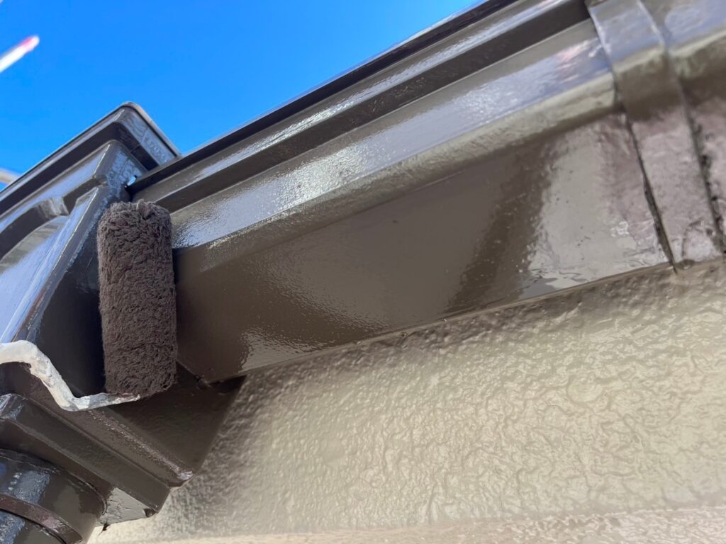 軒樋仕上げ2回目