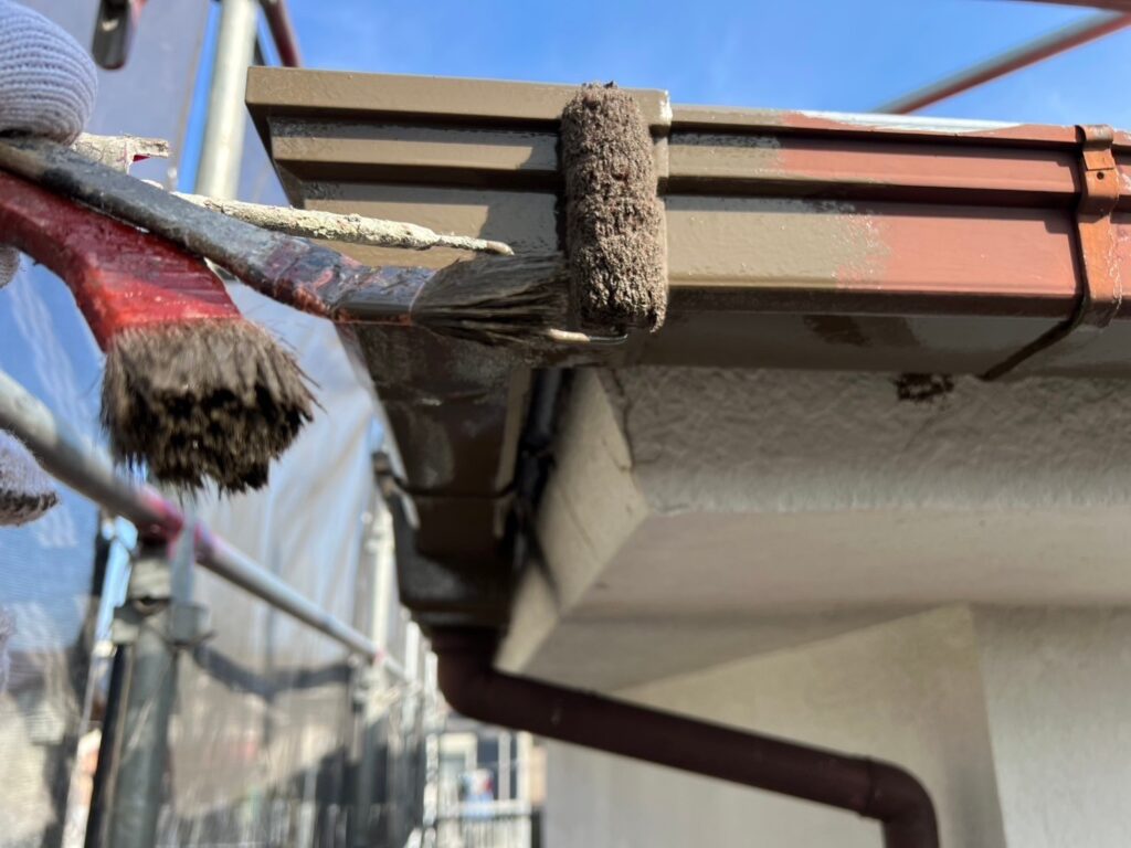 軒樋仕上げ1回目