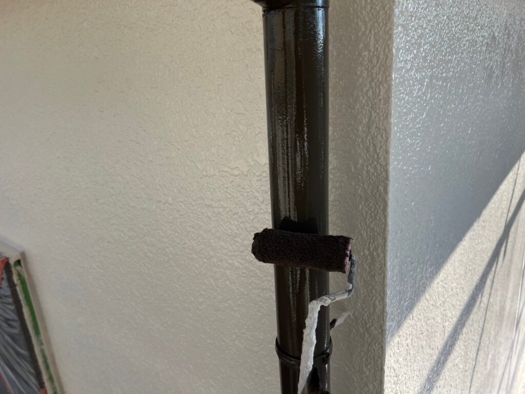 竪樋仕上げ２回目