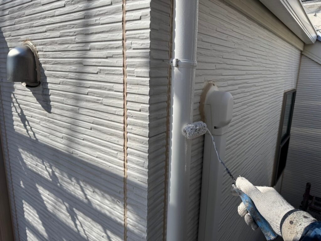 竪樋仕上げ１回目