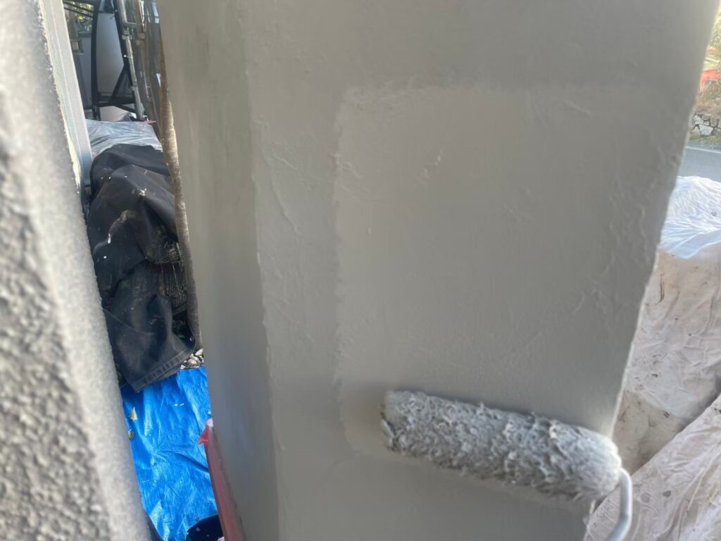 門柱仕上げ２回目