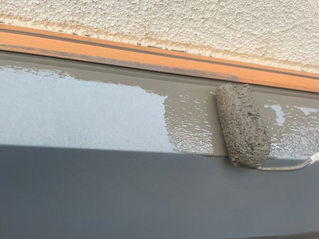 シャッターＢＯＸ仕上げ１回目