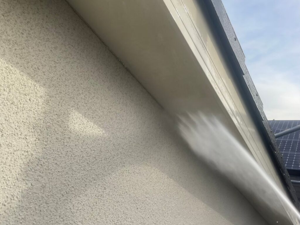 軒天高圧ジェット洗浄