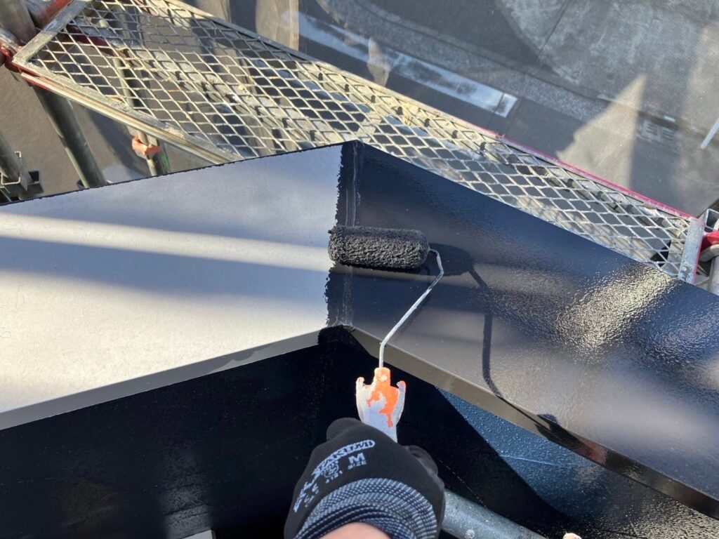 笠木仕上げ１回目