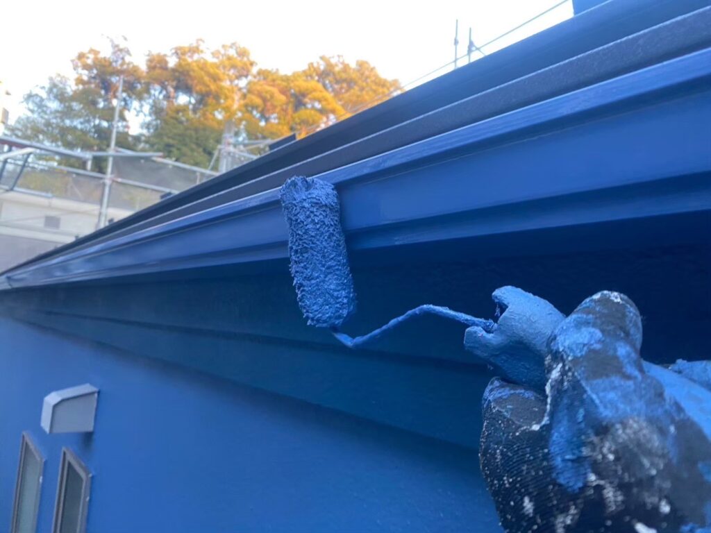 軒樋仕上げ２回目