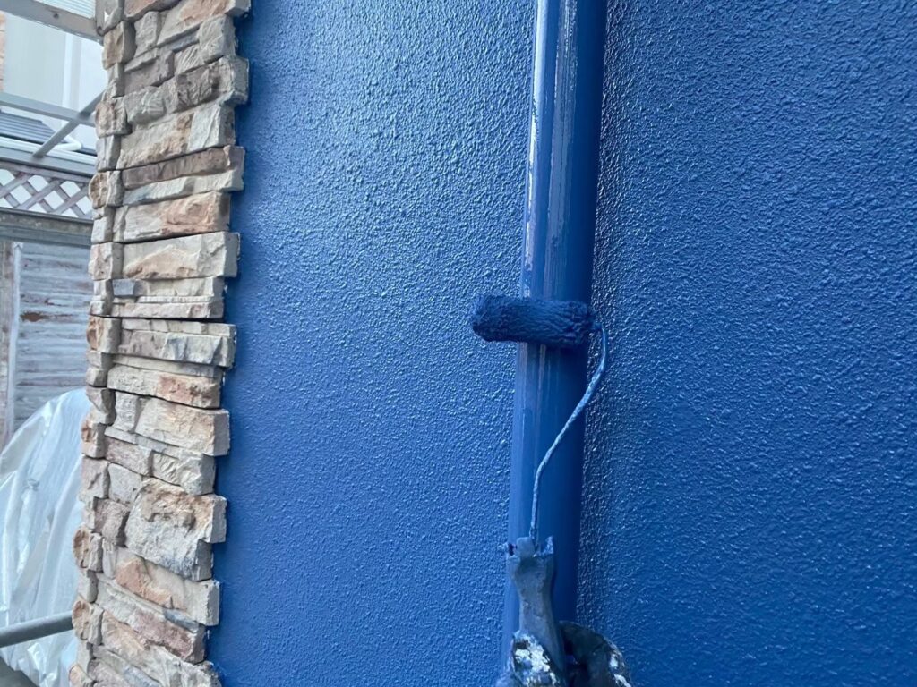 竪樋仕上げ2回目