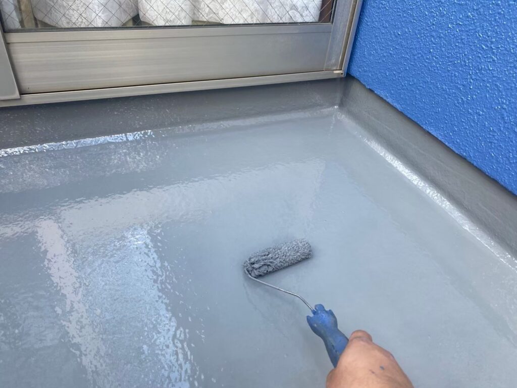 トップコート上塗り