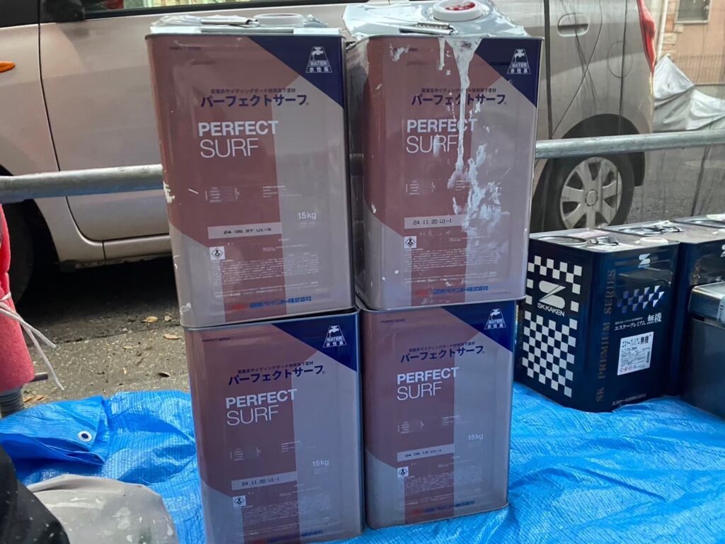 材料検収／実際に使用した材料です。