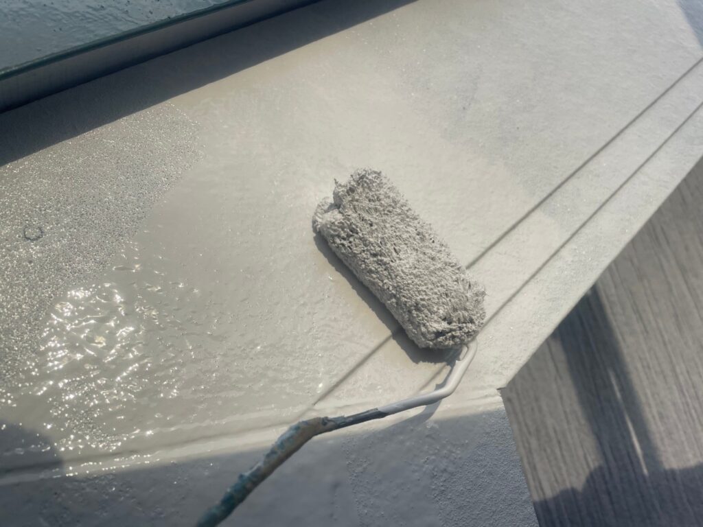 破風板仕上げ２回目