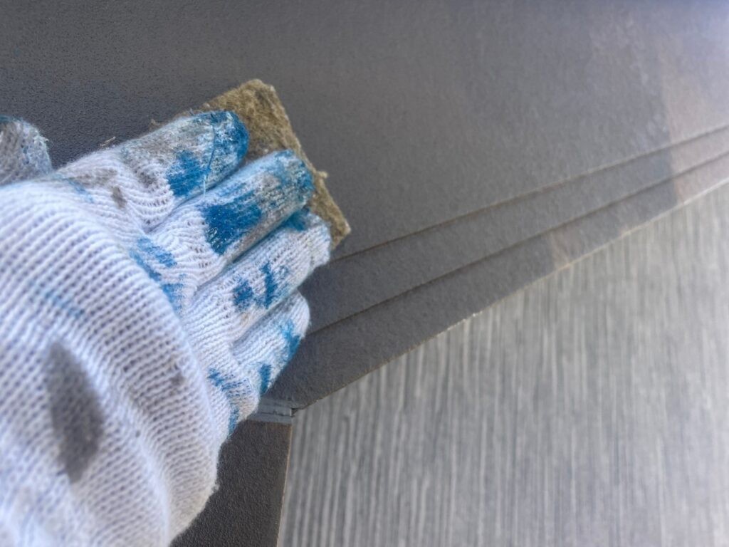 破風板素地調整