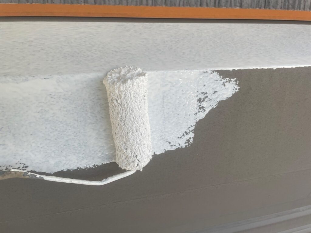 シャッターＢＯＸさび止め塗布