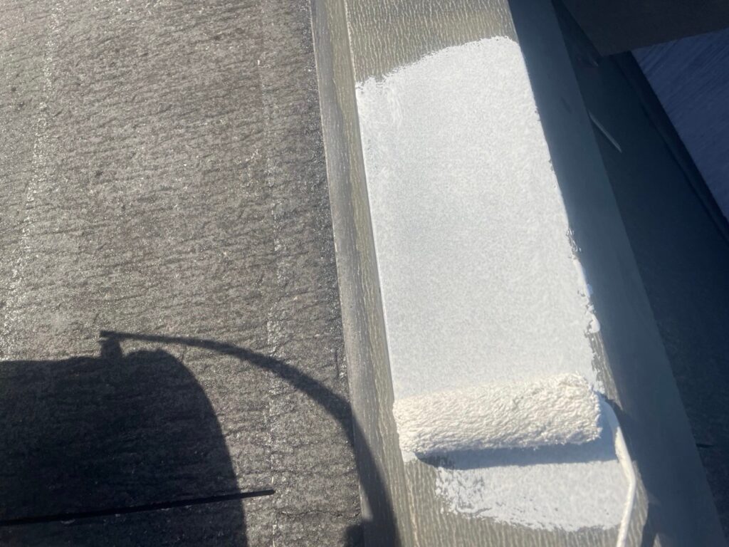屋根板金さび止め塗布