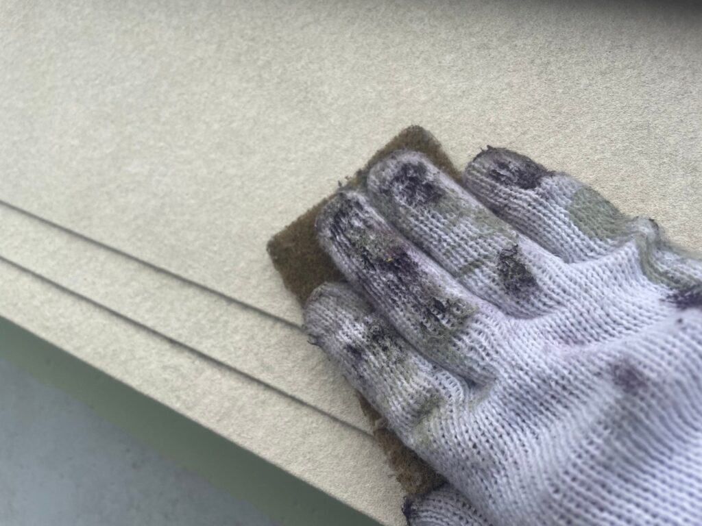 破風板素地調整