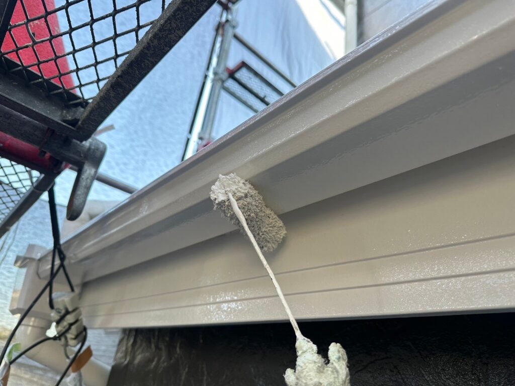 軒樋仕上げ２回目