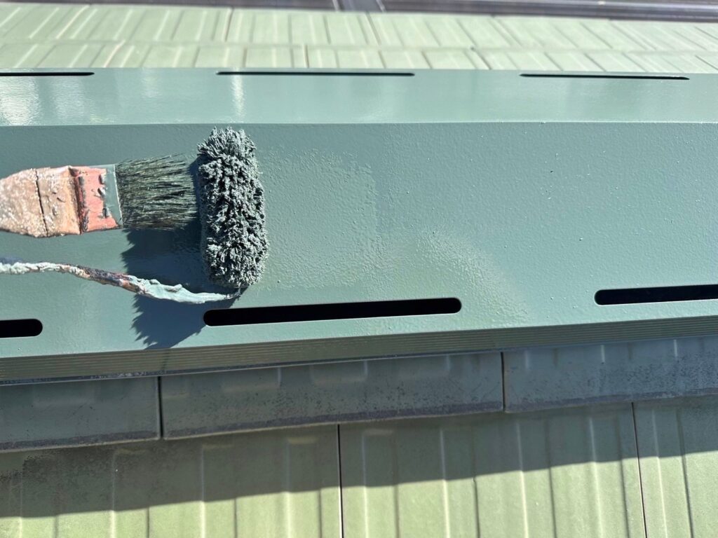 屋根板金部仕上げ2回目