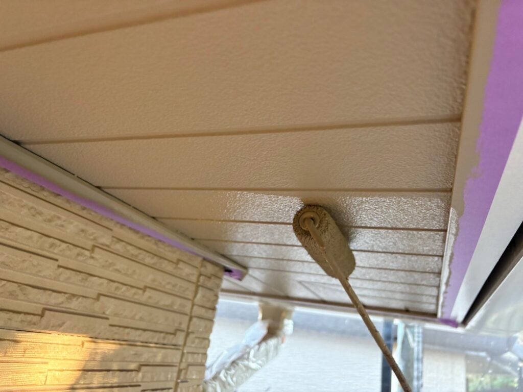 軒天仕上げ２回目