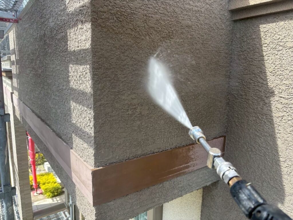 壁高圧ジェット洗浄