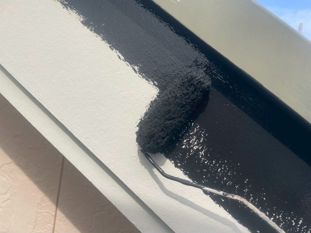 破風板仕上げ1回目