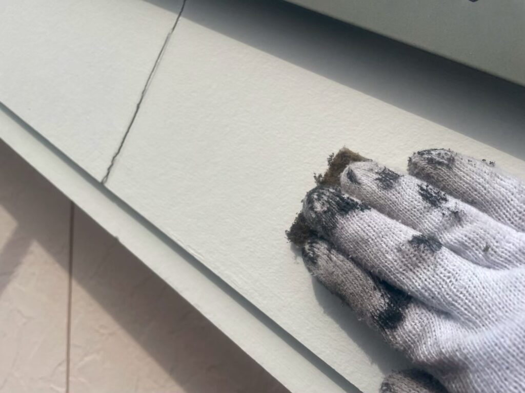 破風板素地調整