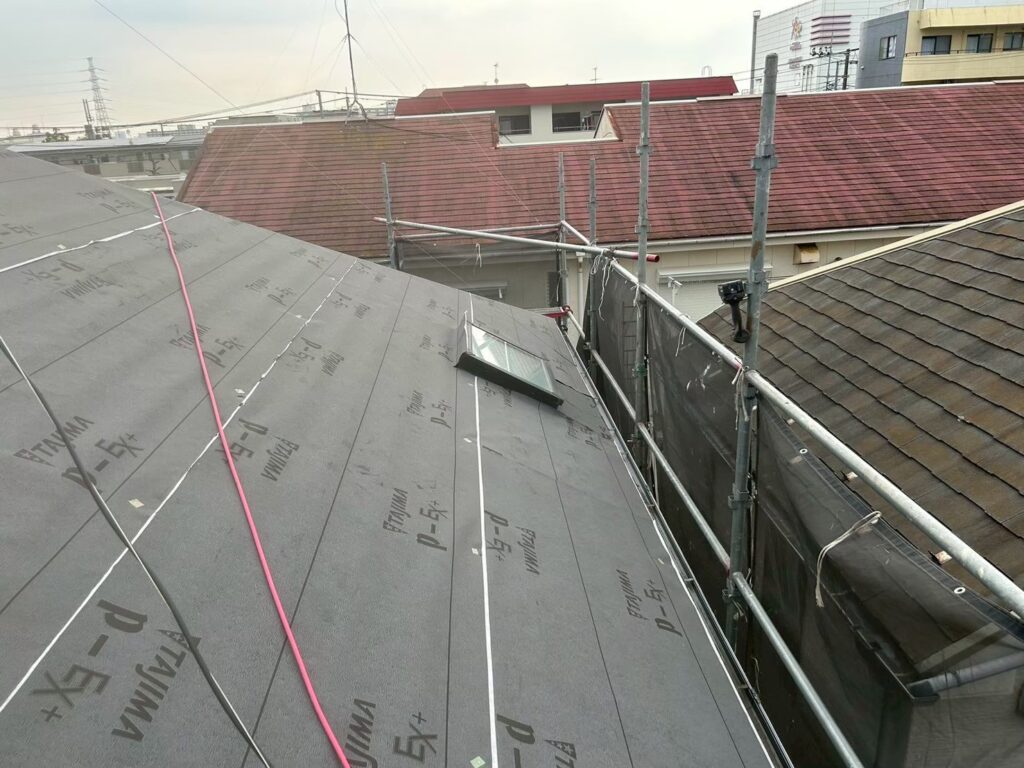 ルーフィング設置