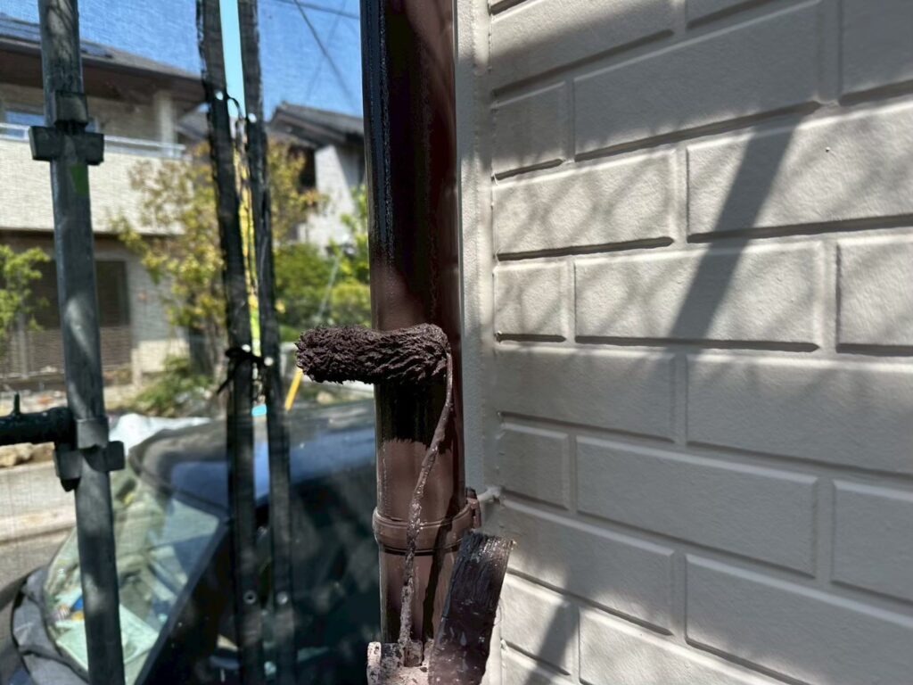 雨樋仕上げ１回目