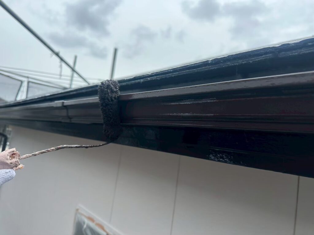 軒樋仕上げ２回目