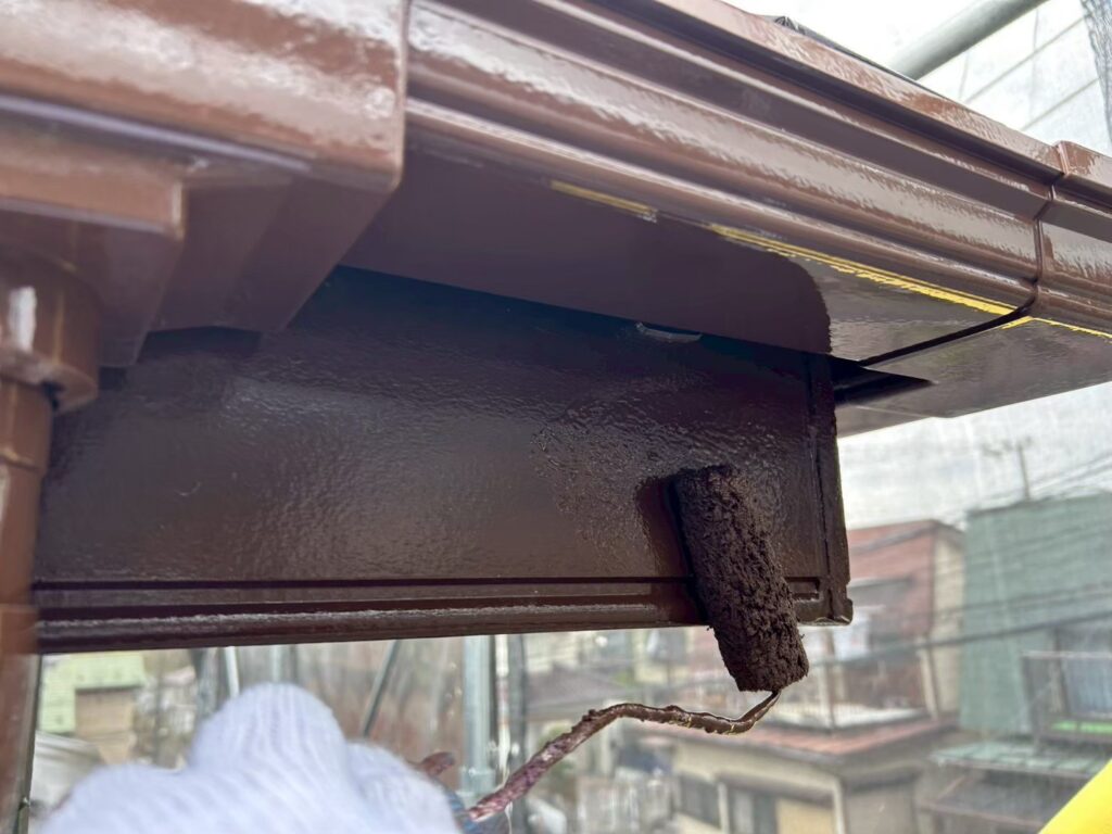 破風板仕上げ２回目