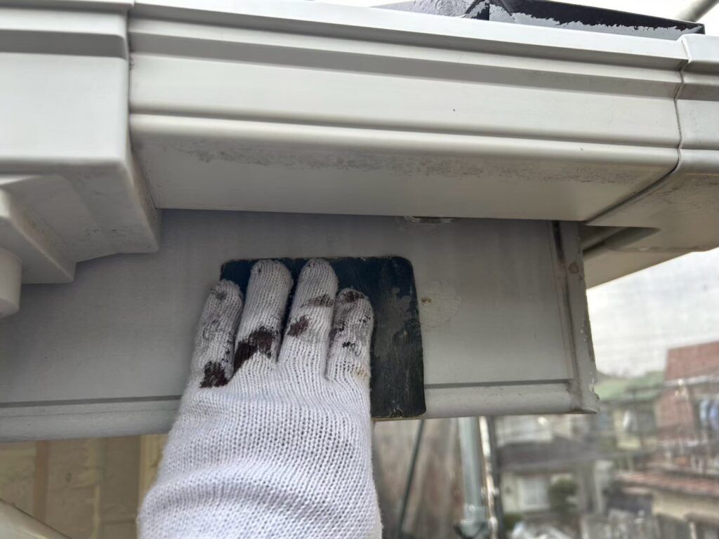 破風板素地調整