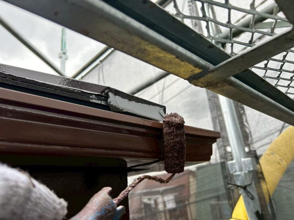 軒樋仕上げ２回目