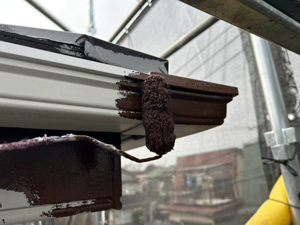 軒樋仕上げ１回目