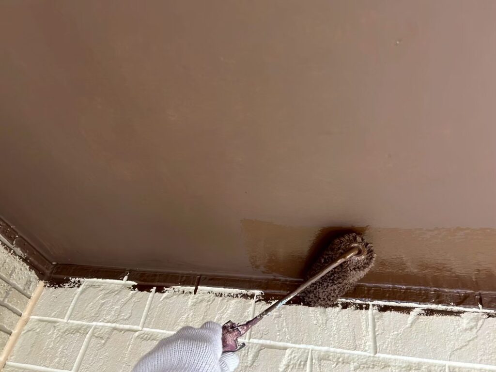 軒天仕上げ２回目