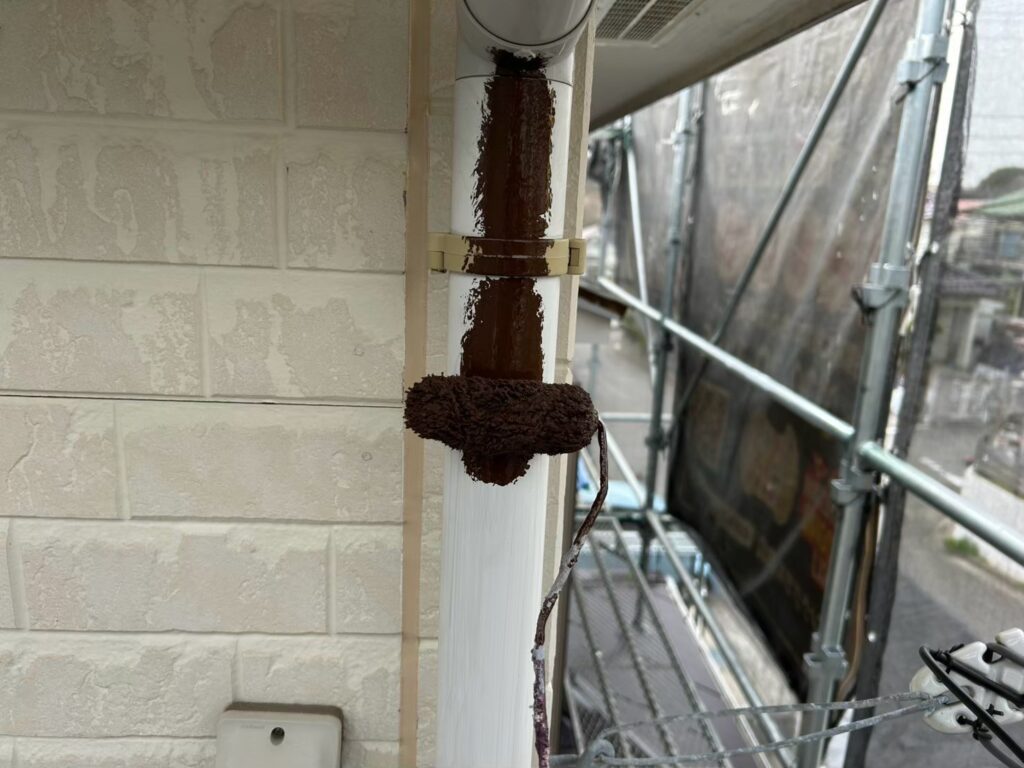 雨樋仕上げ１回目