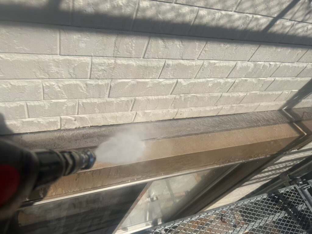 シャッターボックス高圧ジェット洗浄