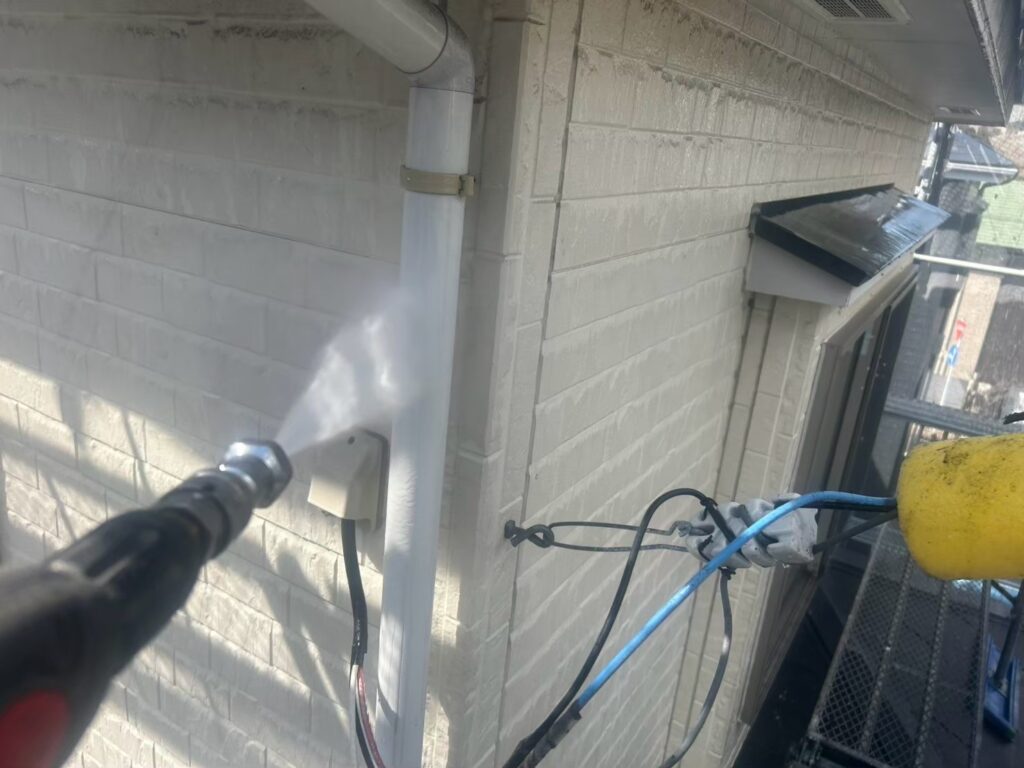 雨樋高圧ジェット洗浄