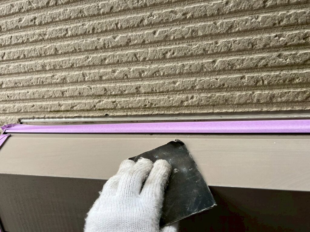 シャッターＢＯＸ素地調整