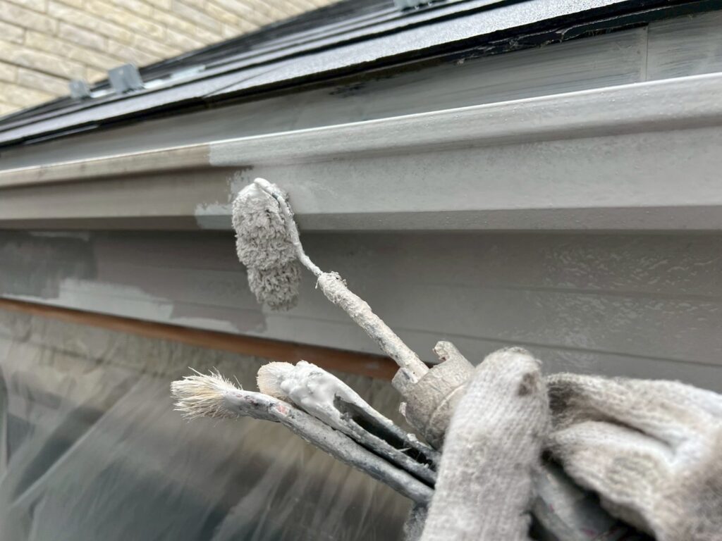 軒樋仕上げ１回目