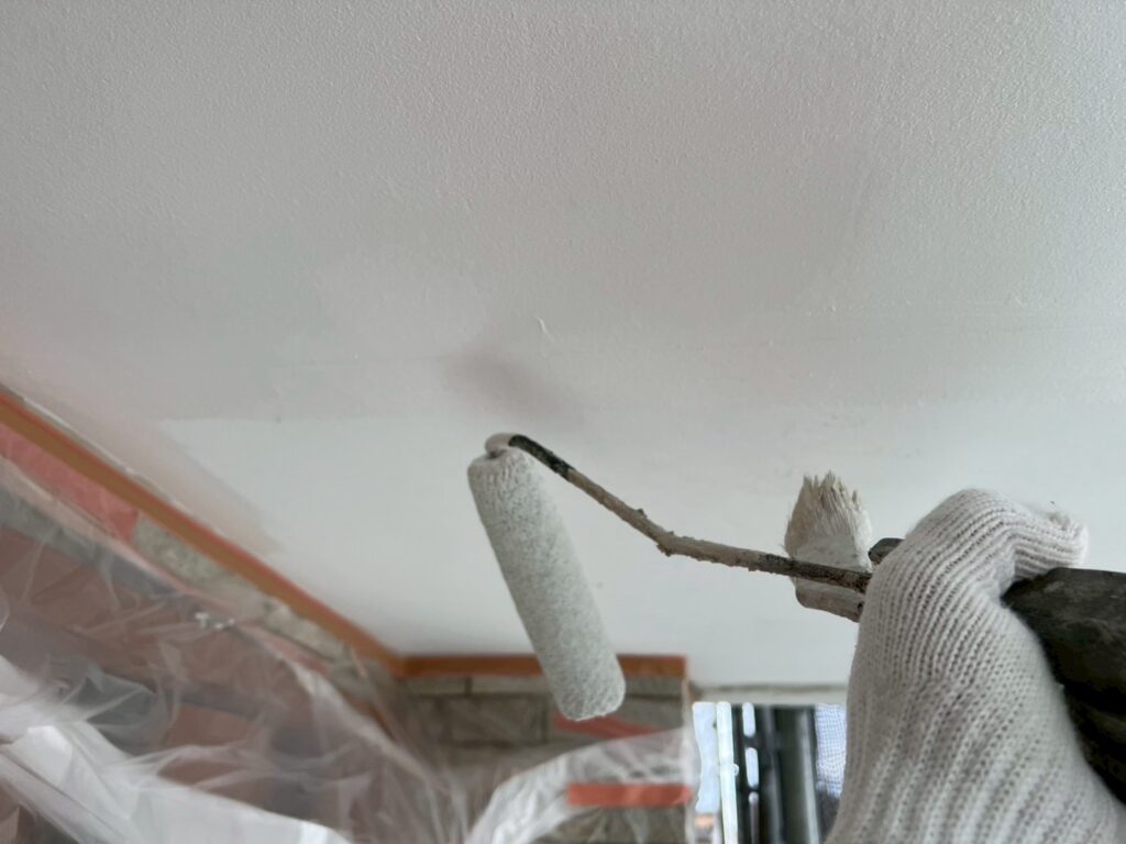 軒天仕上げ２回目