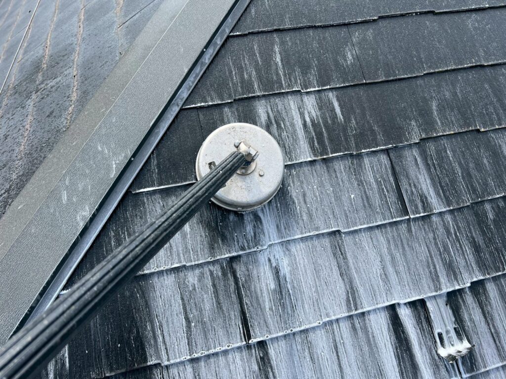 屋根高圧ジェット洗浄