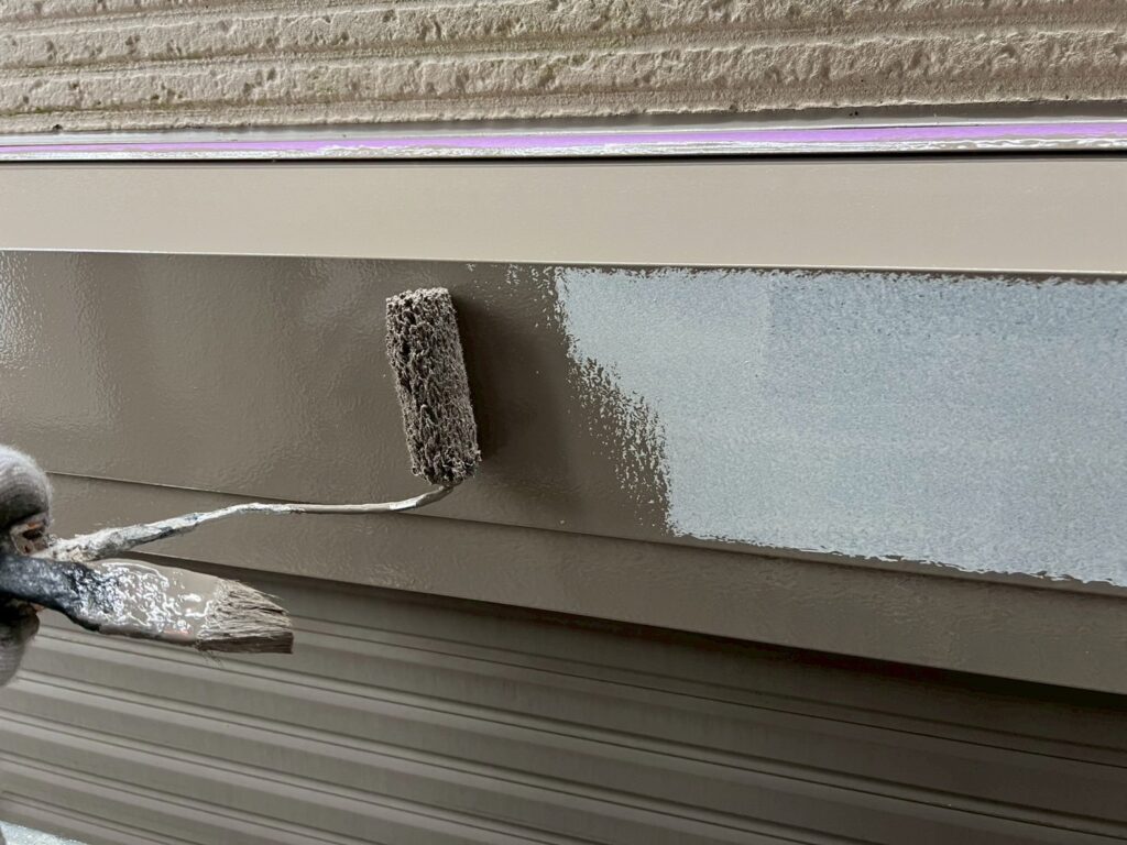 シャッターＢＯＸ仕上げ１回目