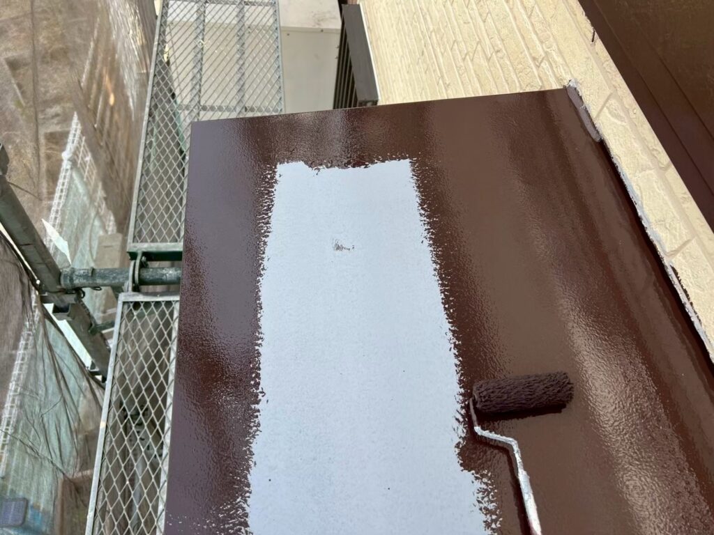 庇仕上げ１回目