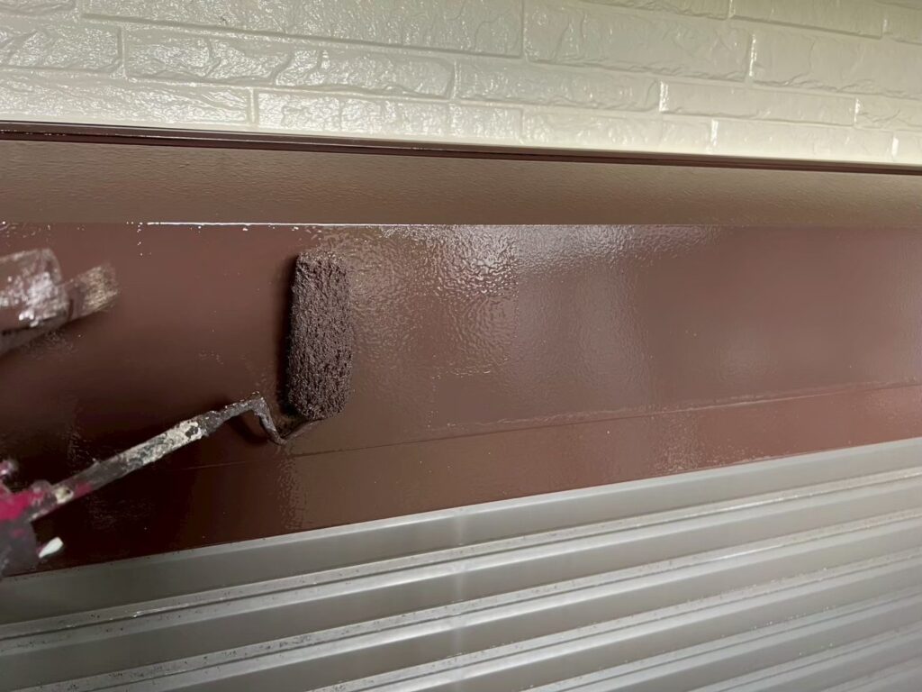 シャッターＢＯＸ仕上げ２回目