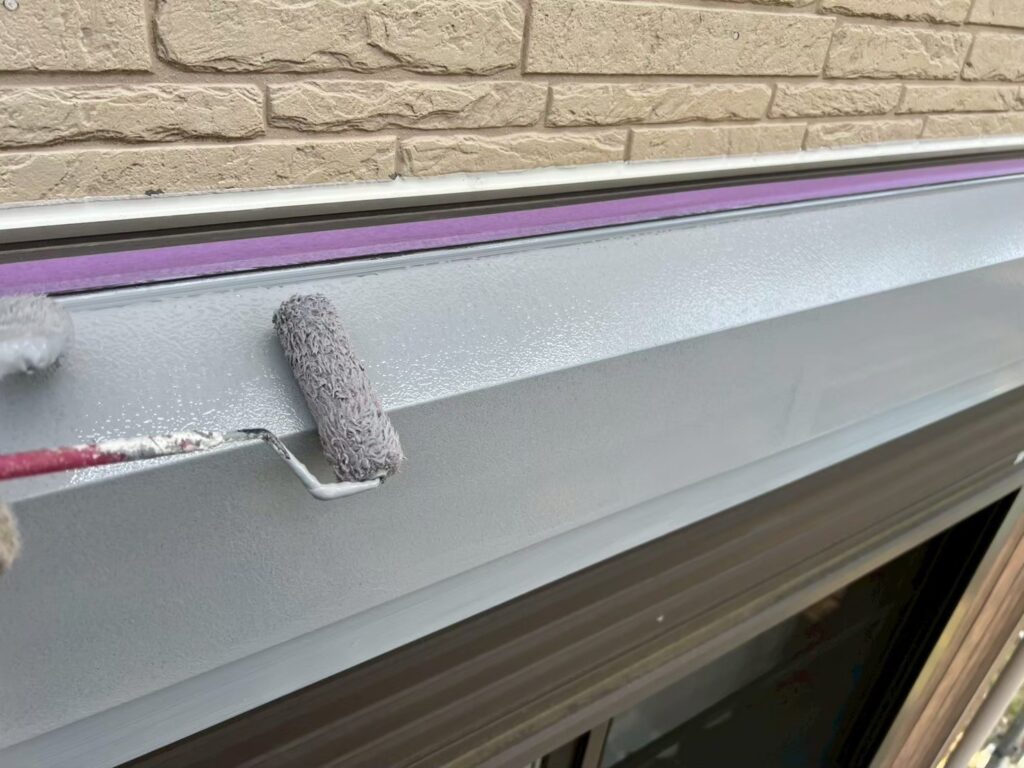 シャッターＢＯＸさび止め塗布