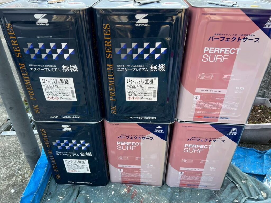 材料検収／実際に使用した材料です。