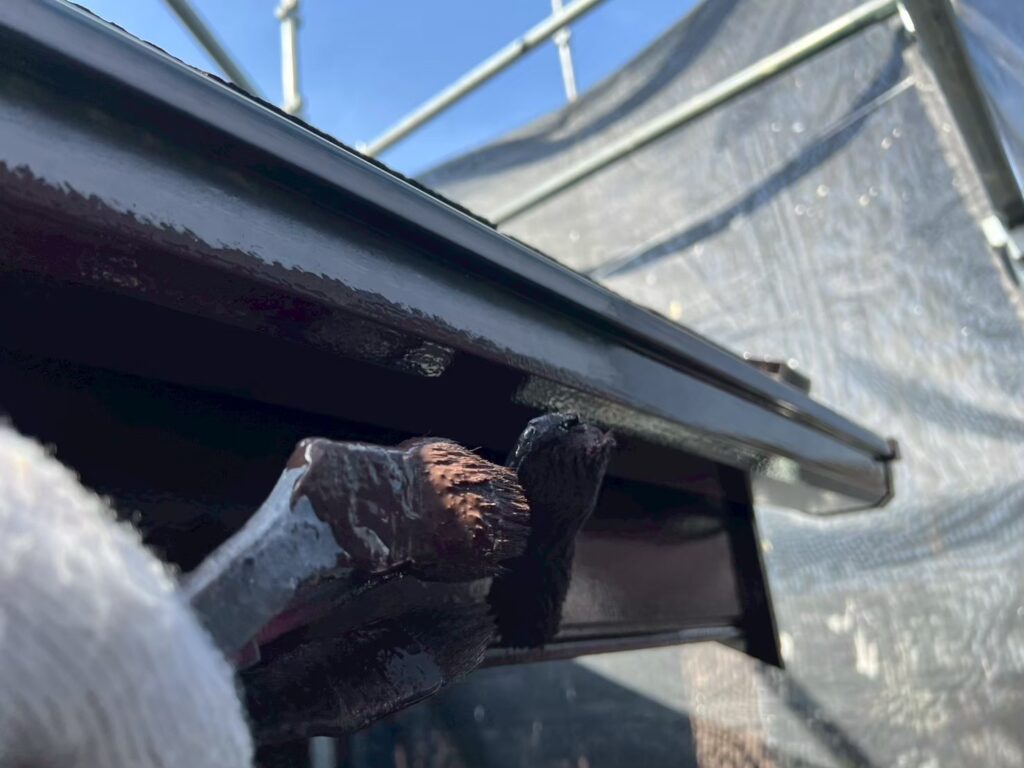 軒樋仕上げ１回目