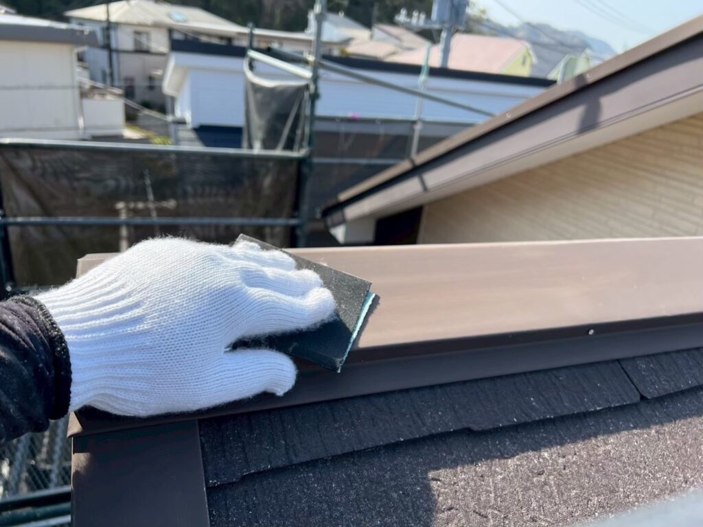 屋根板金素地調整