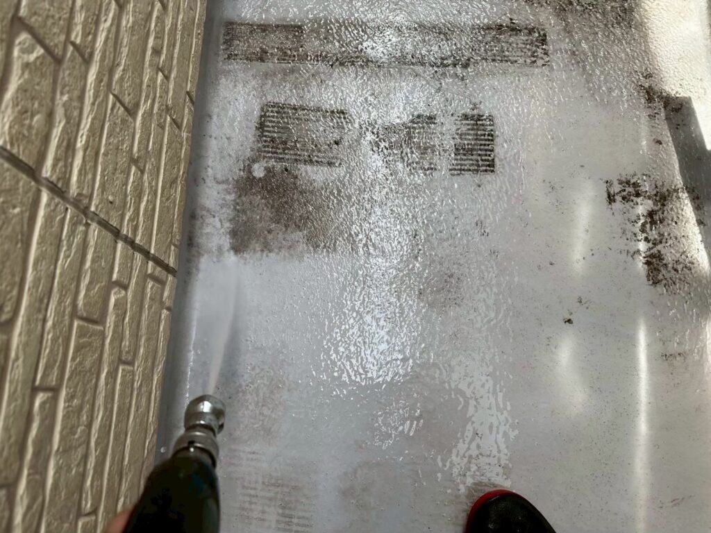 バルコニー高圧ジェット洗浄
